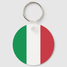 Die Farben der grünen und roten italienischen Fahn Schlüsselanhänger
