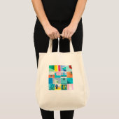 die Farben der karibischen Pflanze und Tragetasche (Vorderseite (Produkt))