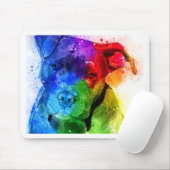 Die Farben der Liebe sind ein Pitbull Mousepad (Mit Mouse)