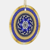 Die Farben der Neujahrsschmuck Keramikornament (Rechts)