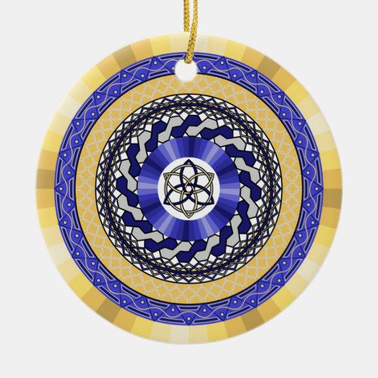 Die Farben der Neujahrsschmuck Keramikornament (Vorne)