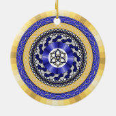 Die Farben der Neujahrsschmuck Keramikornament (Hinten)