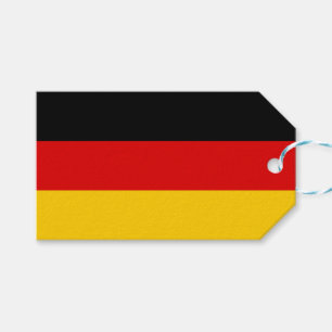 Die Farben der schwarzen rot-goldenen Flagge sind Geschenkanhänger