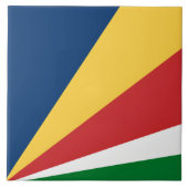 Die Farben der Seychellen sind modern gestaltet Fliese (Vorderseite)