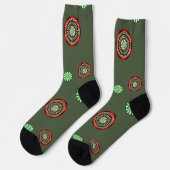 Die Farben der Weihnachten Socken (Linkes Detail)
