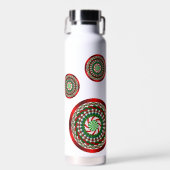 Die Farben der Weihnachten Trinkflasche (Vorne)
