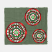 Die Farben der weihnachtlichen Fleece-Decke Fleecedecke (Vorderseite (Horizontal))