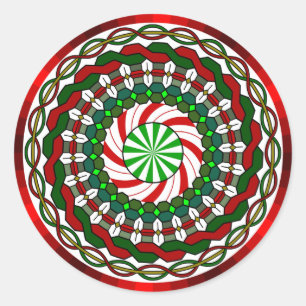 Die Farben der Weihnachtsaufkleber Runder Aufkleber