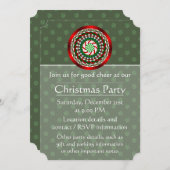 Die Farben der Weihnachtszeit-Party Einladung (Vorne/Hinten)