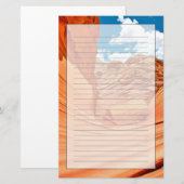 Die Farben der Welle Briefpapier (Vorne/Hinten)
