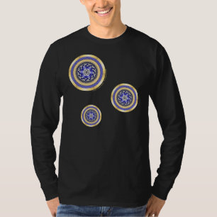 Die Farben des dunklen Shirts der neuen Jahre