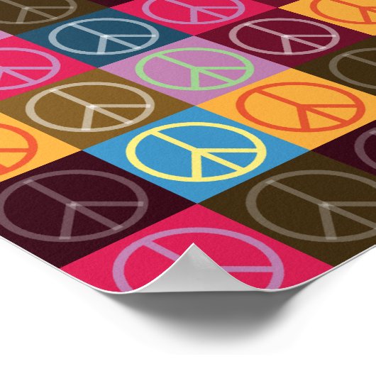 Die Farben des Friedens Poster (Ecke)