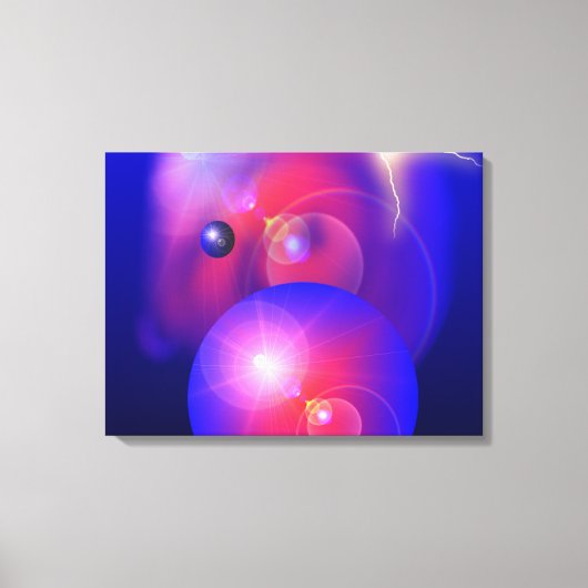 Die Farben des Raumes - überzogene Leinwände Leinwanddruck (Vorderseite)