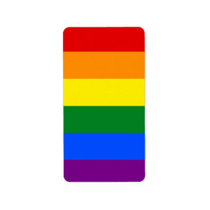 Die Farben des Regenbogens Adressaufkleber