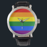 Die Farben des Regenbogens Armbanduhr<br><div class="desc">Feiern Sie Ihren ganzen Stolz mit den Farben des Regenbogens.</div>