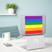 Die Farben des Regenbogens Aufkleber (Laptop auf Schreibtisch)