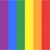 Die Farben des Regenbogens Aufkleber (Vorderseite)