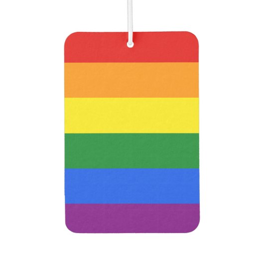 Die Farben des Regenbogens Autolufterfrischer (Vorderseite)
