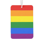 Die Farben des Regenbogens Autolufterfrischer (Rückseite)