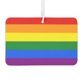 Die Farben des Regenbogens Autolufterfrischer (Rückseite)