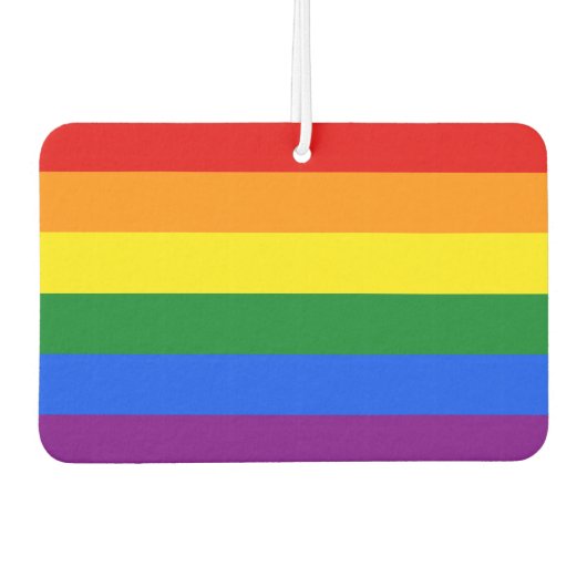 Die Farben des Regenbogens Autolufterfrischer (Vorderseite)