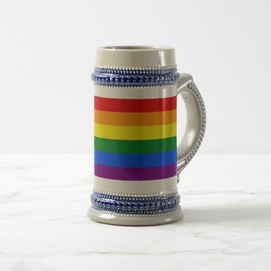 Die Farben des Regenbogens Bierglas (VorderseiteRechts)