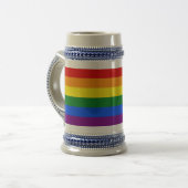 Die Farben des Regenbogens Bierglas (Vorderseite Links)
