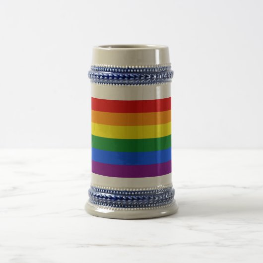 Die Farben des Regenbogens Bierglas (Mittel)
