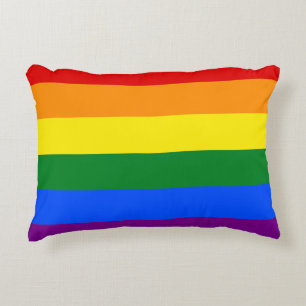 Die Farben des Regenbogens Dekokissen