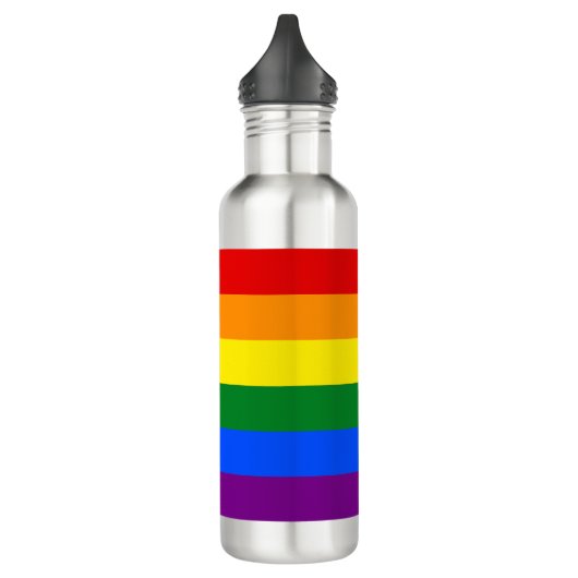 Die Farben des Regenbogens Edelstahlflasche (Links)