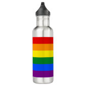 Die Farben des Regenbogens Edelstahlflasche (Rechts)