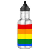 Die Farben des Regenbogens Edelstahlflasche (Rechts)