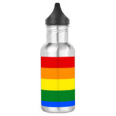 Die Farben des Regenbogens Edelstahlflasche (Links)