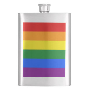 Die Farben des Regenbogens Flachmann