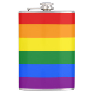 Die Farben des Regenbogens Flachmann