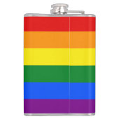 Die Farben des Regenbogens Flachmann (Rückseite)