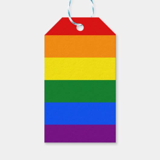 Die Farben des Regenbogens Geschenkanhänger (Vorderseite)