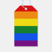 Die Farben des Regenbogens Geschenkanhänger (Rückseite)
