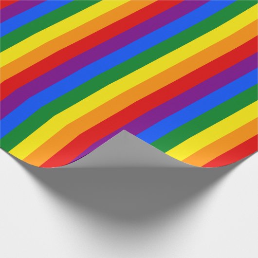 Die Farben des Regenbogens Geschenkpapier (Ecke)
