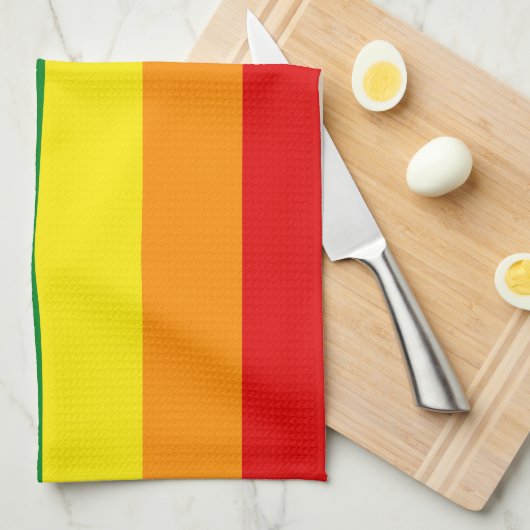 Die Farben des Regenbogens Geschirrtuch (Viertel Falte)