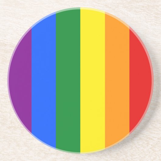 Die Farben des Regenbogens Getränkeuntersetzer (Vorne)