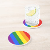Die Farben des Regenbogens Getränkeuntersetzer (Seite)