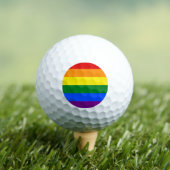 Die Farben des Regenbogens Golfball (Insitu T-Shirt)