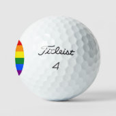 Die Farben des Regenbogens Golfball (Logo)