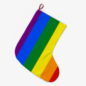 Die Farben des Regenbogens Großer Weihnachtsstrumpf (Vorderansicht (hängend))