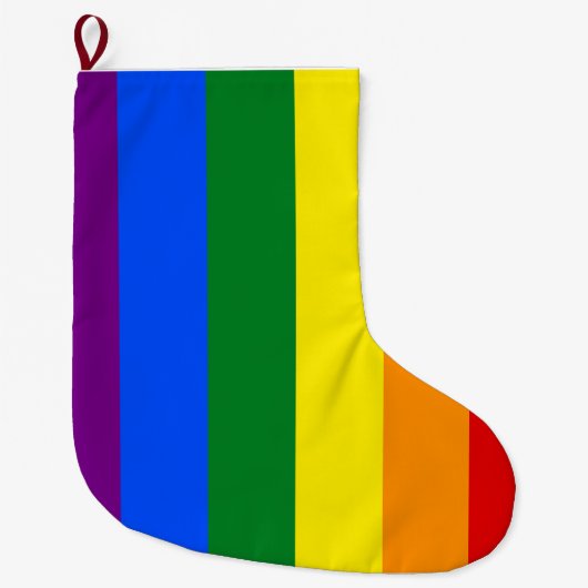Die Farben des Regenbogens Großer Weihnachtsstrumpf (Vorderseite)
