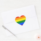 Die Farben des Regenbogens Herz-Aufkleber (Umschlag)