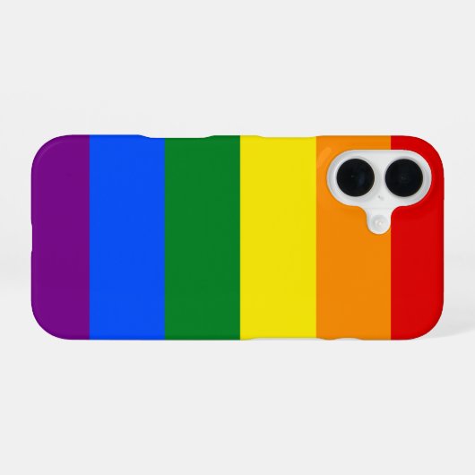 Die Farben des Regenbogens iPhone 16 Hülle (Rückseite (Horizontal))