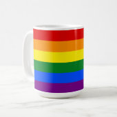 Die Farben des Regenbogens Kaffeetasse (Vorderseite Links)
