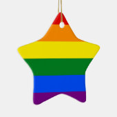 Die Farben des Regenbogens Keramik Ornament (Rechts)